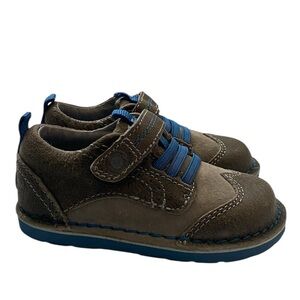 Stride Rite Medallion Collection Winston Boys Grey Leather Shoes